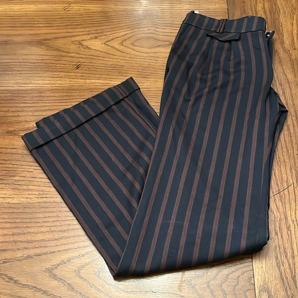 Anthropologie Pants - Anthropologie low rise striped flare  pants, size 2, NWT